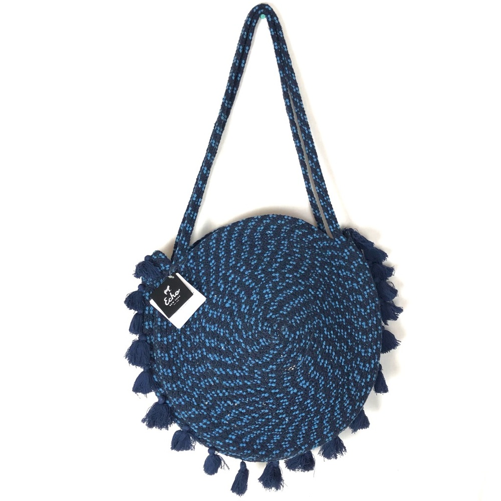 NWT Echo tote bag with fringe detail
